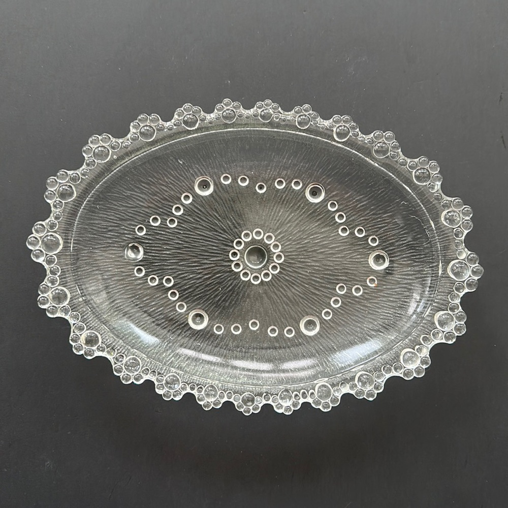 vintage glass dish ,Japanese